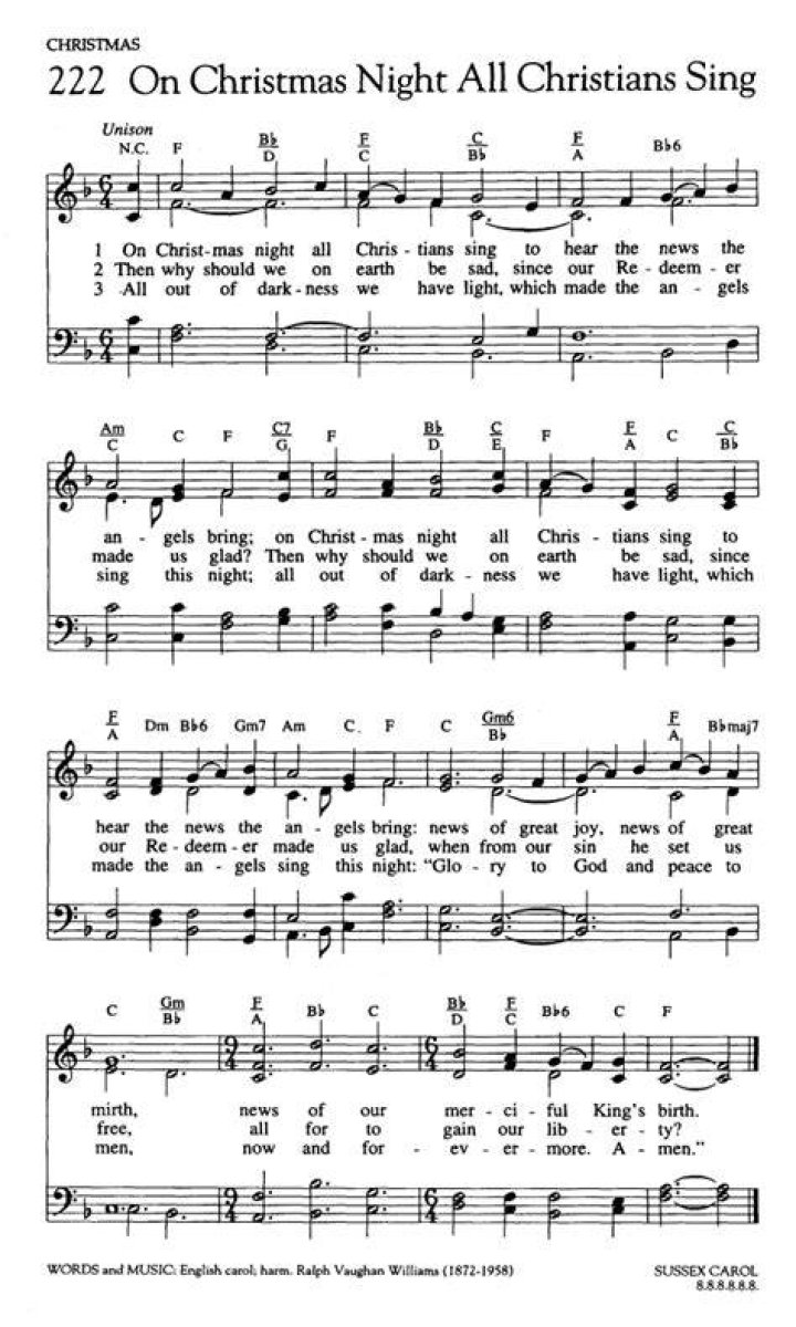 On Christmas Night All Christians Sing